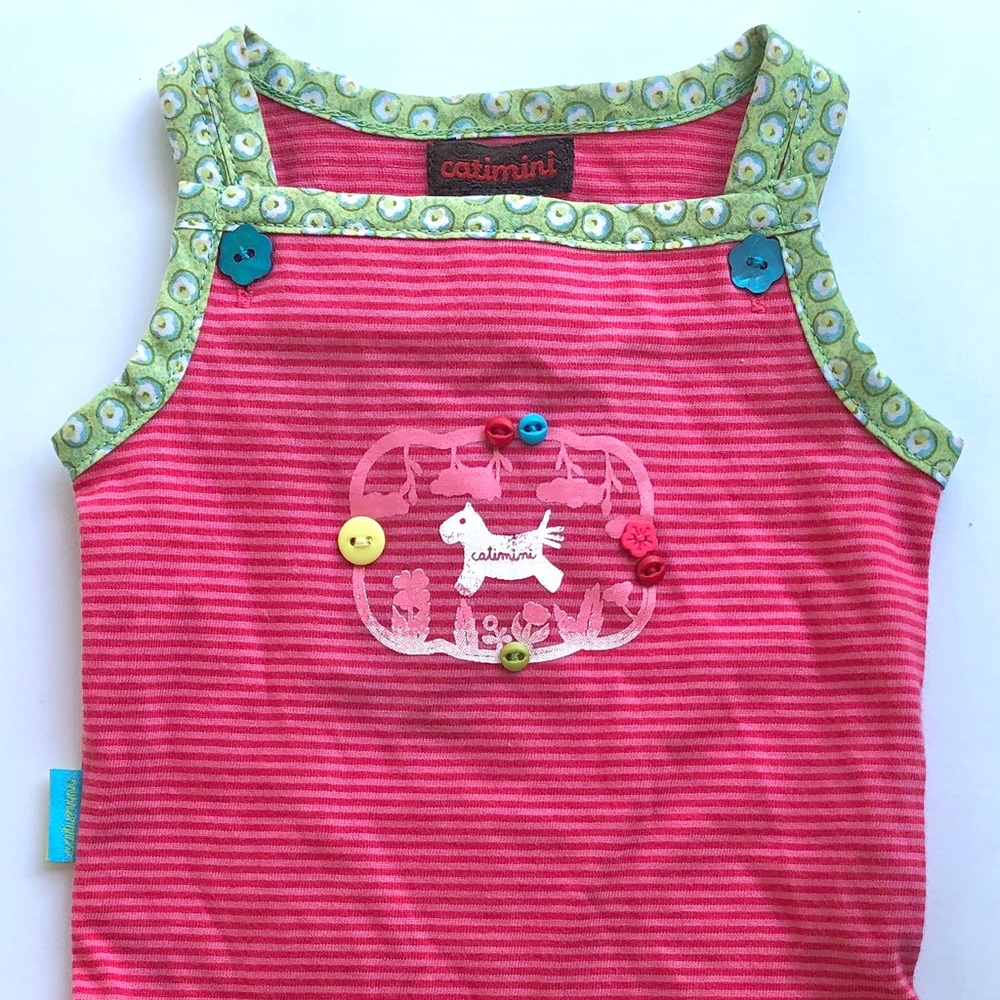 NWT Catimini bodysuit onesie pink 3m